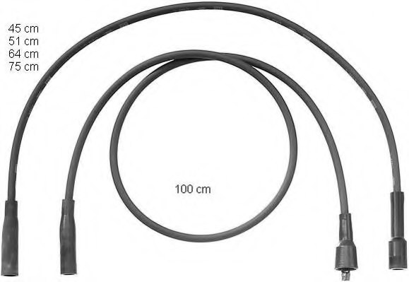 BERU ZEF1072 Ignition Cable Kit